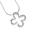 VINANI Anhaenger Flower mit Kette Silber 925 AMF