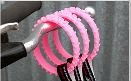 SET OF FIVE PINK KNOBBY DIRTBIKE TIRE WRISTBAND MOTO X kfx kxf crf yzf trx yfz