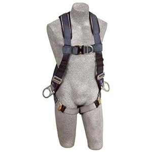 DBI/Sala 1108606 ExoFit Vest-Style Full Body Harness, Blue/Gray, Extra Large