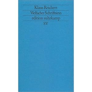 Vielfacher Schriftsinn: Zu »Finnegans Wake« (edition suhrkamp)