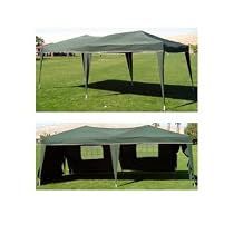 Confidence 10' x 20' Pop Up Gazebo WITH SIDES + Carry Bag Navy  Blue