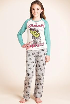 Older Girls' Pure Cotton Sesame Street Pyjamas