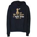 Hoodie Womens Navy Blue " WE ALL HAVE A Afghan Hound INSIDE US ! " Dogs