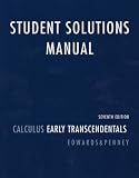 Student Solutions for Calculus, Early Transcendentals