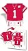 Set of 96 Wisconsin Badgers Football JerseyNaps® Party Napkins NCAA College Athletics