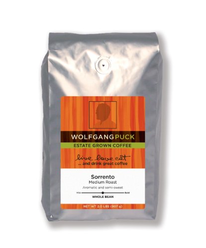 Wolfgang Puck Coffee Sorrento Whole Bean Bulk Coffee, 2-Pounds