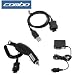 Electronics : USB Data Cable + Car Charger + Home Charger for Samsung SCH-i760 Smartphone