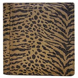 ZEBRA PRINT smooth-grain leather #106 scrapbook album by Raika - 12x12
