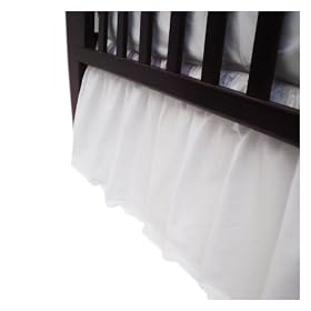 American Baby Company 100% Cotton Percale Crib Dust Ruffle, WhiteAmerican Baby Company 100% Cotton Percale Crib Dust Ruffle