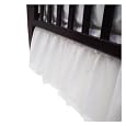 American Baby Company Percale Crib Bed Skirt, White