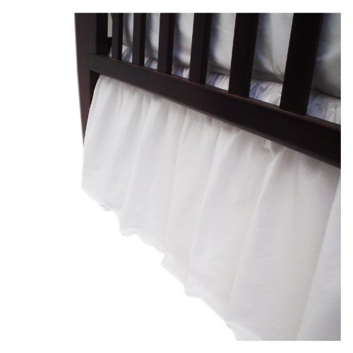 American Baby Company Percale Crib Bed Skirt - White product image