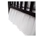 American Baby Company Percale Crib Bed Skirt, White