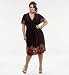 Kiyonna Plus Size Gabby Dress with Pockets in Floral Carnival Print
