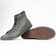 Converse Chuck Taylor Charcoal Leather Hi Top Shoes (117638)
