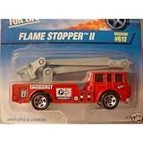 Mattel Hot Wheels 1997 1:64 Scale Red Flame Stopper II Fire Truck Die Cast Car Collector... by Mattel