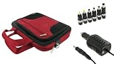 41uqe37eYlL. SL160  rooCASE 2n1 Combo   Gateway EC1437u 11.6 Inch Netbook Carrying Case and 12v Car Charger   Red / Black Deluxe Bag