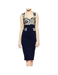 Floral Print Peplum Lace Vintage Polyester/Spandex Sweetheart  Dress