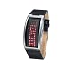Black Dice BD-028-01 Gents LED Digital Black Leather Strap Watch