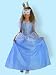 Prinzessin Gr128 blau Kro ne/Maske/Armband/Ring
