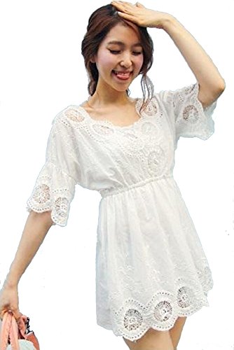 レースワンピース チュニック レディースファッション カジュアル ガーリー スウィート デート 結婚式 ２次会 ミニスカート ショート丈ワンピース シンプル アウトドア レジャー 通勤 通学 デニム オリジナルアクセサリー付属 lpsa100040