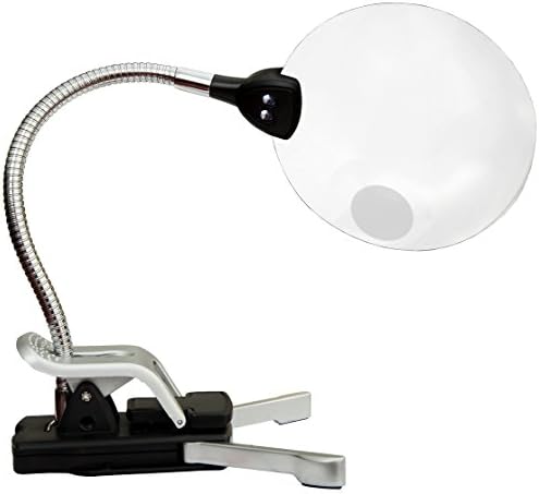 Zadro Health Solutions LED Lighted Clamp-On Flex Dual Magnifier