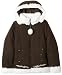 Amy Byer Girls 7-16 Faux Suede Reversiable To Fur,Brown,10/12