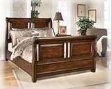 IMAGE OF Rust ic Queen Bed in DarkBrown Wood Finish