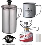 Snow Peak Titanium Cafe Set w Stove by Snow Peak