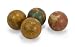 Set of 4 Antique Finish Decorative Globe Spheres 4"