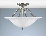 Murray Feiss SF223BS Garrett Collection Brushed Steel Semi-Flush