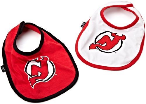 NHL Newborn New Jersey Devils 2 Piece Team Bib Set - R512Ebkk (Multi, 0-3 Months)