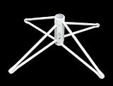 21" White Metal Tree Stand - For Artificial Christmas Trees