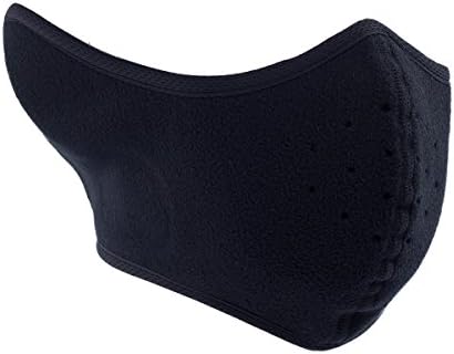 Reversible Fleece Ear Nose Warmer Half Face Mask Motorcycle Winter Facemask Facial Mask