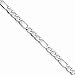 Solid 14k Yellow Gold 2.50mm Figaro Link Anklet Bracelet - with Secure Lobster Lock Clasp