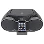 iLive Portable Music System with CD Player and Dock for iPod (Black)