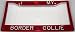 Red Glitter I Love My Border Collie Frame