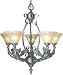 Framburg 1865 Ascension 5 Light Dining Room Chandelier Antique Silver