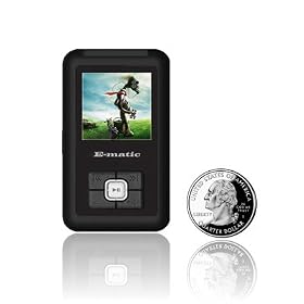 Ematic 2GB Color MP3 Video Player with 1.5-Inch Screen, FM Radio and Voice Recording (Piano Black)