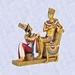 Egyptian king tut statue n queen Ankhesanamun sculpture