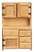 1:12 Scale OAK Kitchen Hutch #D3262