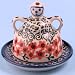 Polish Pottery Mini Cheese Lady 3 1/2 H x 4 Diameter