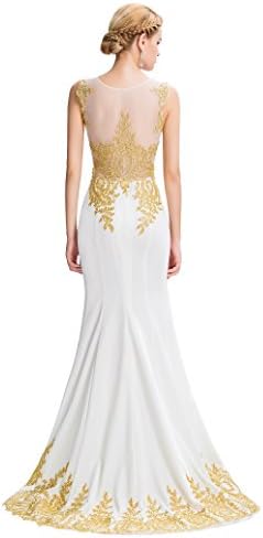 Gorgeous Golden Lace Appliques Ball Gowns for Party GK26-2 Size 12
