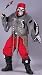 Adult Buccaneer Bones Dead Sailor Costume-One size fits most adults up to size 46