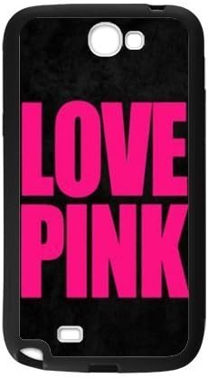 LOVE PINK Victoria's Secret Cover Case for Samsung Galaxy Note 2 N7100 Plastic & TPU (Laser Technology)