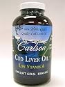 Carlson Lightly Lemon Cod Liver Oil 1000mg, 300 Softgels