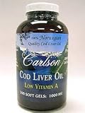 Carlson Lightly Lemon Cod Liver Oil 1000mg, 300 Softgels
