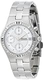 Pulsar Women's Crystal Accented Chronograph Silver-Tone Stainless Steel Watch #PF8211