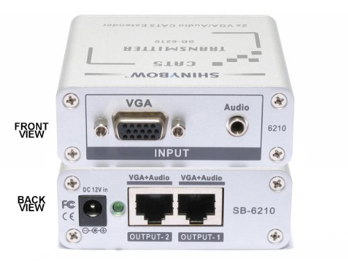 CAT5 - VGA RGBHV - Stereo Audio TRANSMITTER SB-6210T