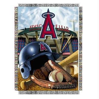 MLB Los Angeles Angels 48-Inch-by-60-Inch Acrylic Tapestry Throw