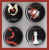 Twilight Book Covers Set of 4 - 1 Inch Magnets